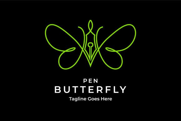 Designing Identity: The Pen Pencil Butterfly Monogram for School and Educational Institutions
