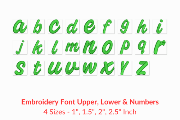Elevating Personalization with Book Script Fonts Embroidery Design