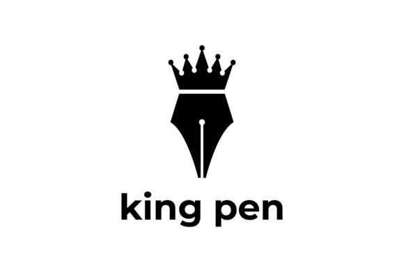 Integrating the King Queen Crown Pen Icon Symbol Logo into Educational and Institutional Branding