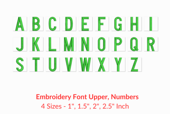 Personalize Projects with BlockCaps Fonts Embroidery Design