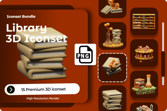 Strategic Visual Communication: Leveraging the 3D Library Icon for Digital Authority