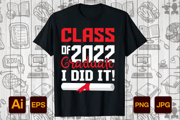 Streamlining Print-on-Demand Workflows with a Graduation T-shirt Vector