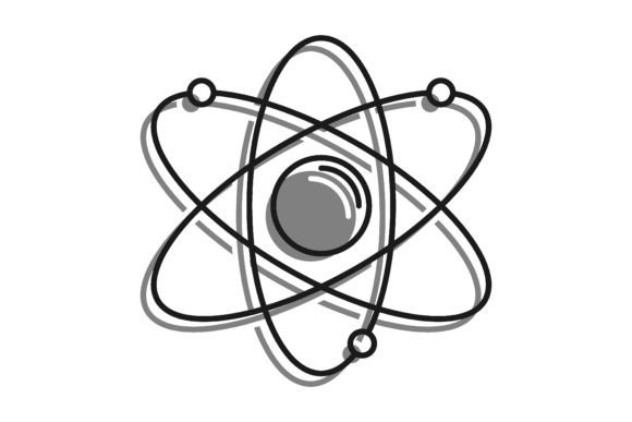 Understanding the Atom Filled with Gray Color Icon: A Visual Guide for Education and Design